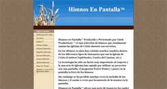 Desktop Screenshot of himnosenpantalla.com